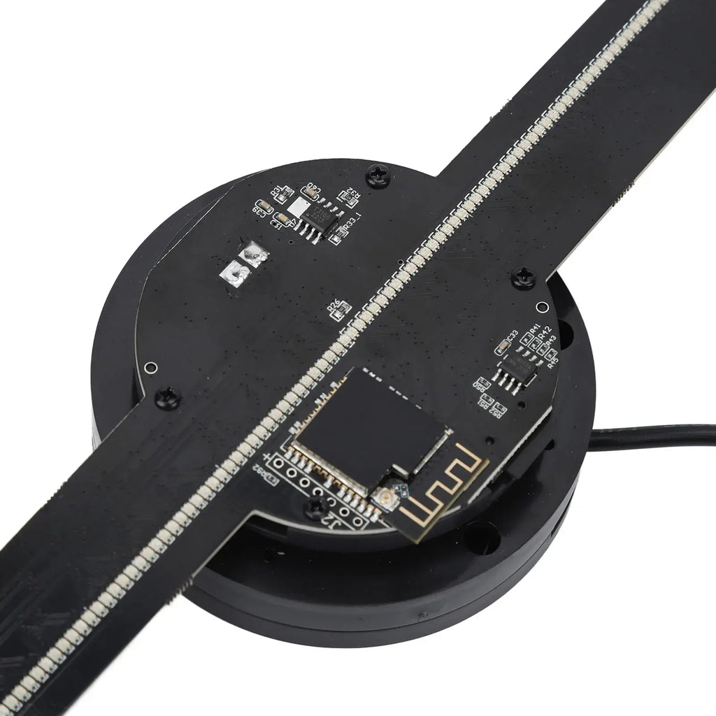 Close-up of a electronic component with printed circuit board on a white background