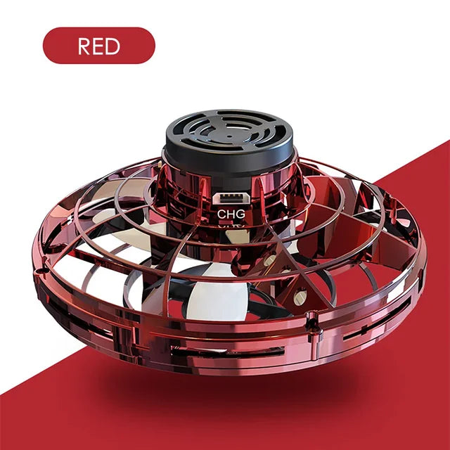 Red and black circular device with 'CHG' branding on a red background