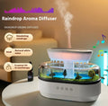 Raindrop Aroma Diffuser on a table with features highlighted
