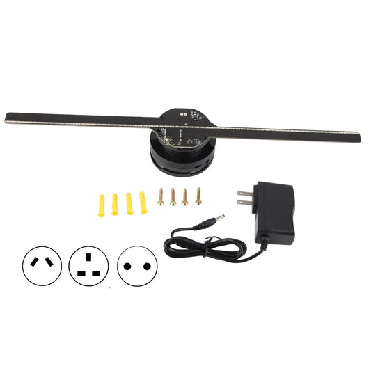 Electrical components including a long black bar, screws, a plug, and connectors on a white background.